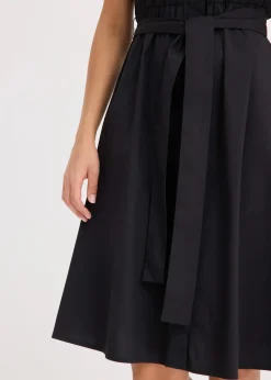 Robe-chemise avec ceinture à nouer