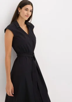 Robe-chemise avec ceinture à nouer