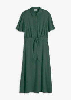 Robe-chemise avec ceinture à nouer