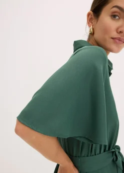 Robe-chemise avec ceinture à nouer