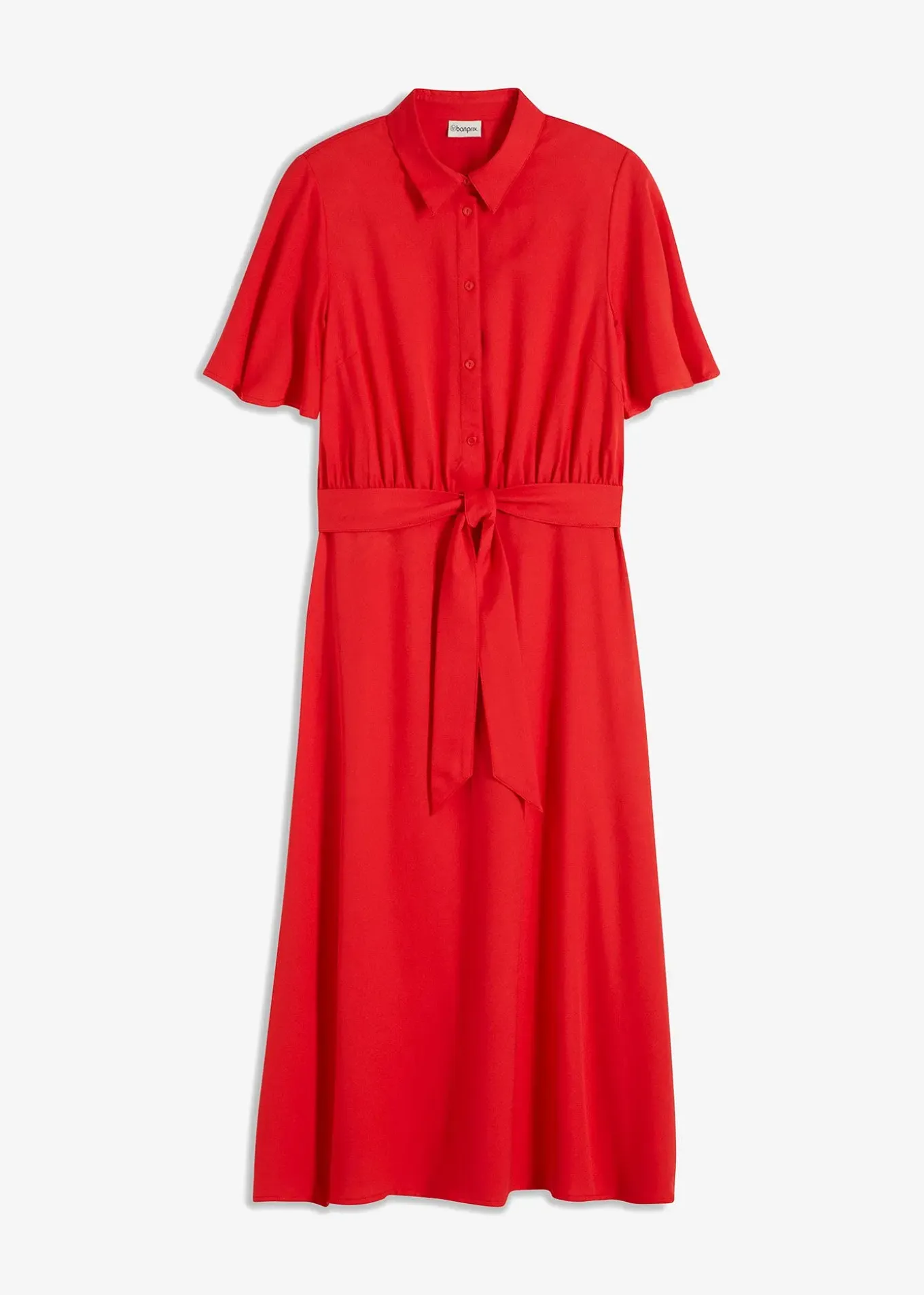 Robe-chemise avec ceinture à nouer