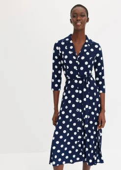 Robe-chemise avec lien à nouer (ens. 2 pces.)