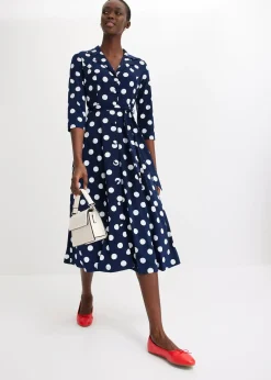 Robe-chemise avec lien à nouer (ens. 2 pces.)