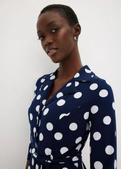 Robe-chemise avec lien à nouer (ens. 2 pces.)