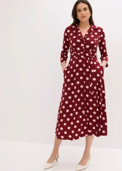 Robe-chemise avec lien à nouer (ens. 2 pces.)