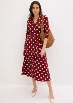 Robe-chemise avec lien à nouer (ens. 2 pces.)