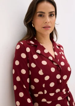 Robe-chemise avec lien à nouer (ens. 2 pces.)