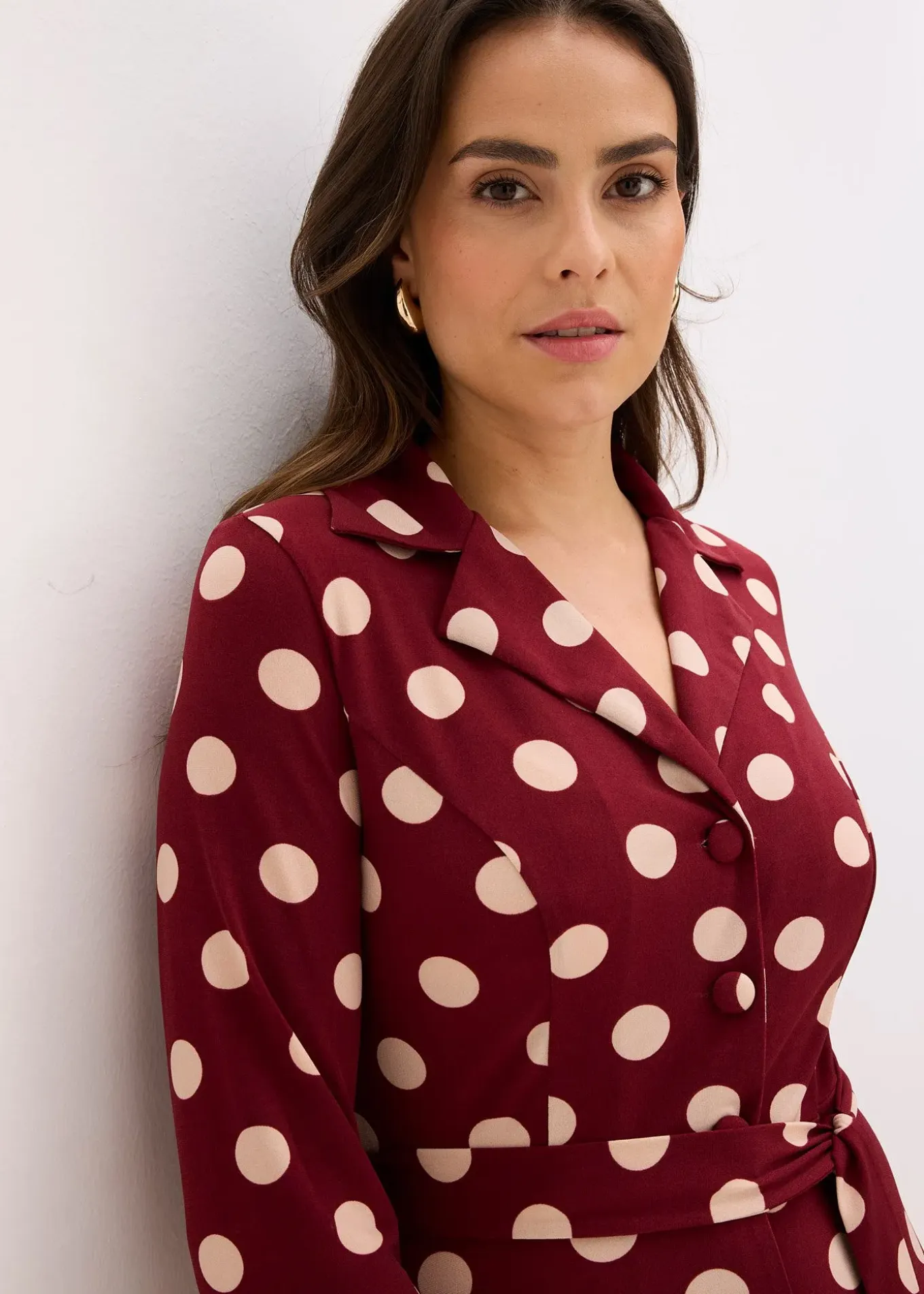 Robe-chemise avec lien à nouer (ens. 2 pces.)