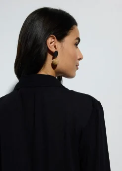 Robe-chemise de plage en viscose fluide