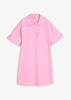 Robe-chemise en coton extensible