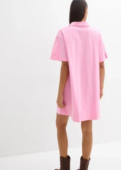 Robe-chemise en coton extensible