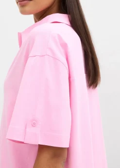 Robe-chemise en coton extensible