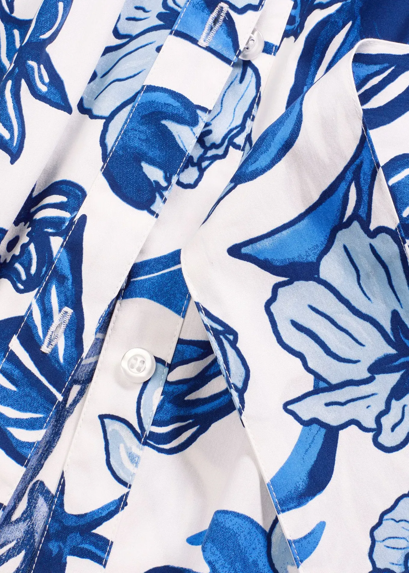 Robe-chemise en coton mélangé