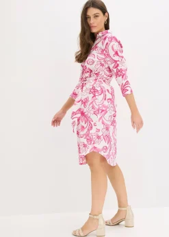 Robe-chemise en coton mélangé