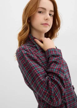 Robe-chemise en flanelle
