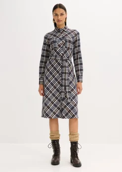 Robe-chemise en flanelle douce