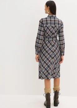 Robe-chemise en flanelle douce