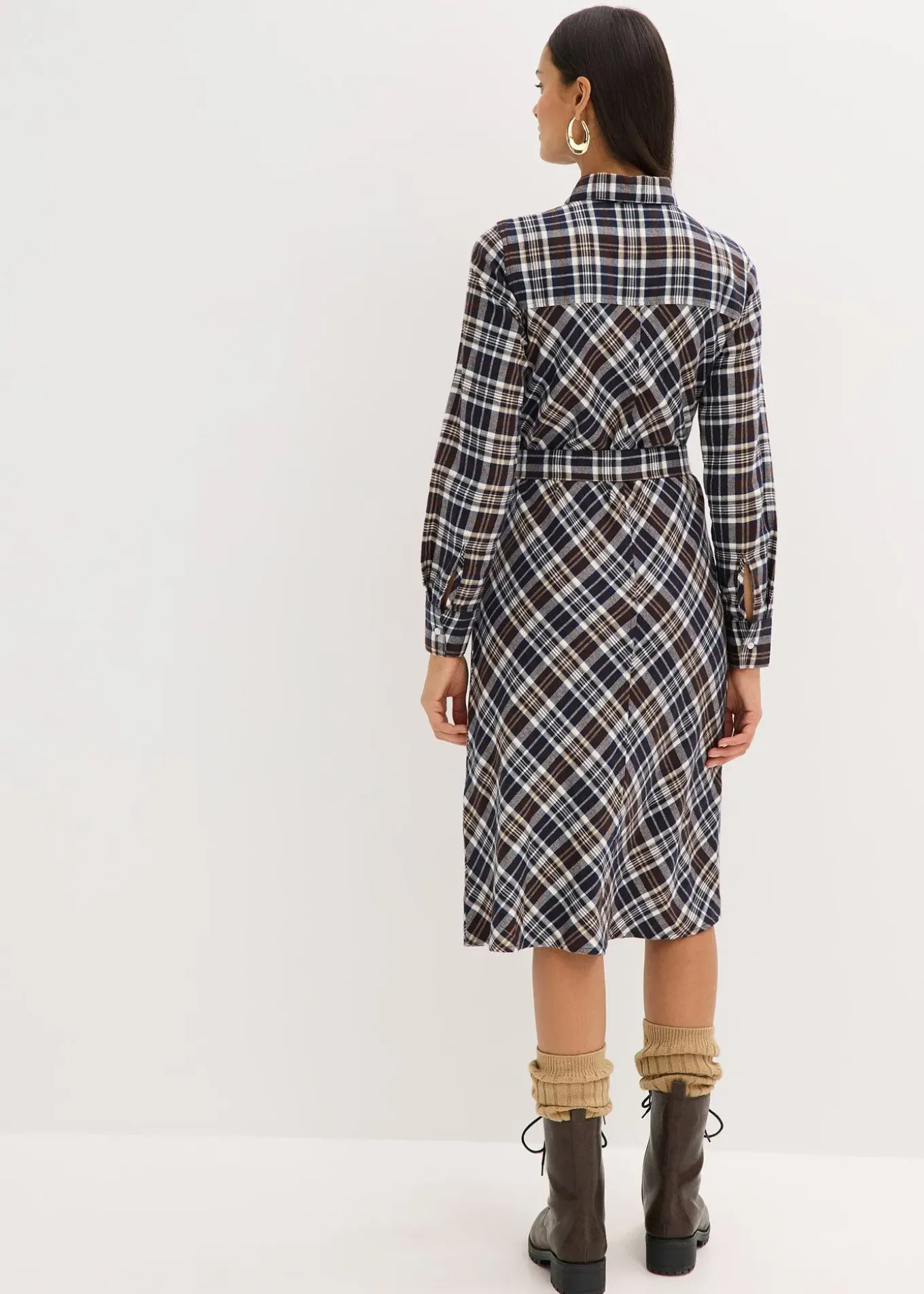 Robe-chemise en flanelle douce