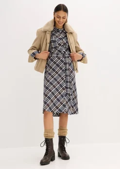 Robe-chemise en flanelle douce