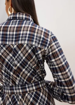 Robe-chemise en flanelle douce
