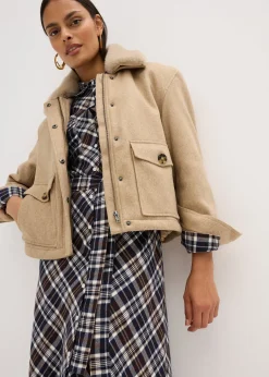 Robe-chemise en flanelle douce