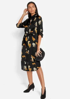 Robe-chemise en satin