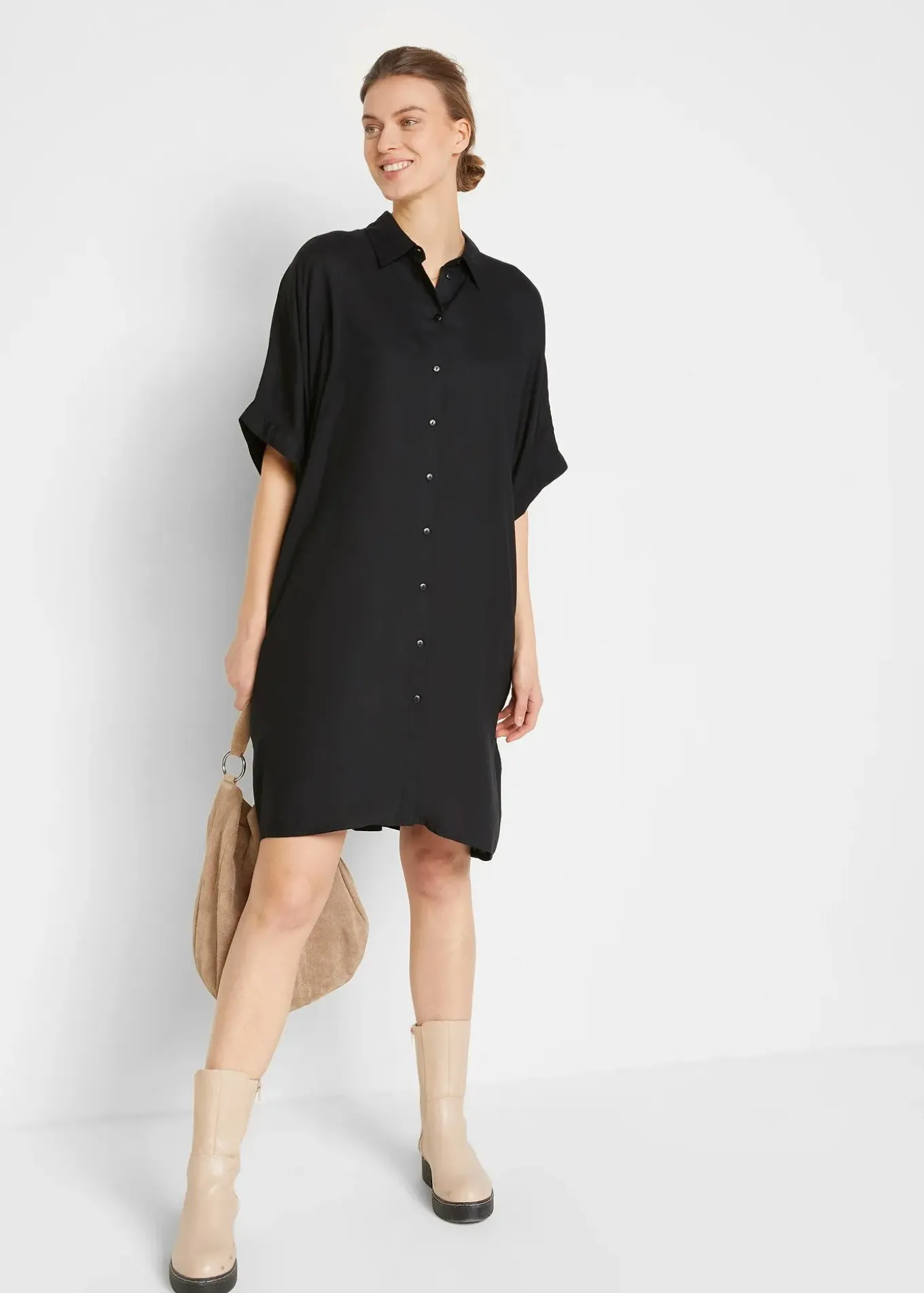 Robe-chemise en viscose