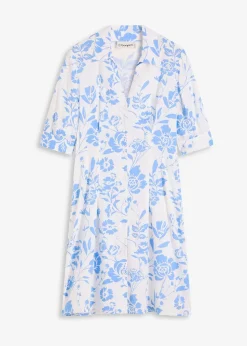 Robe-chemise en viscose fluide