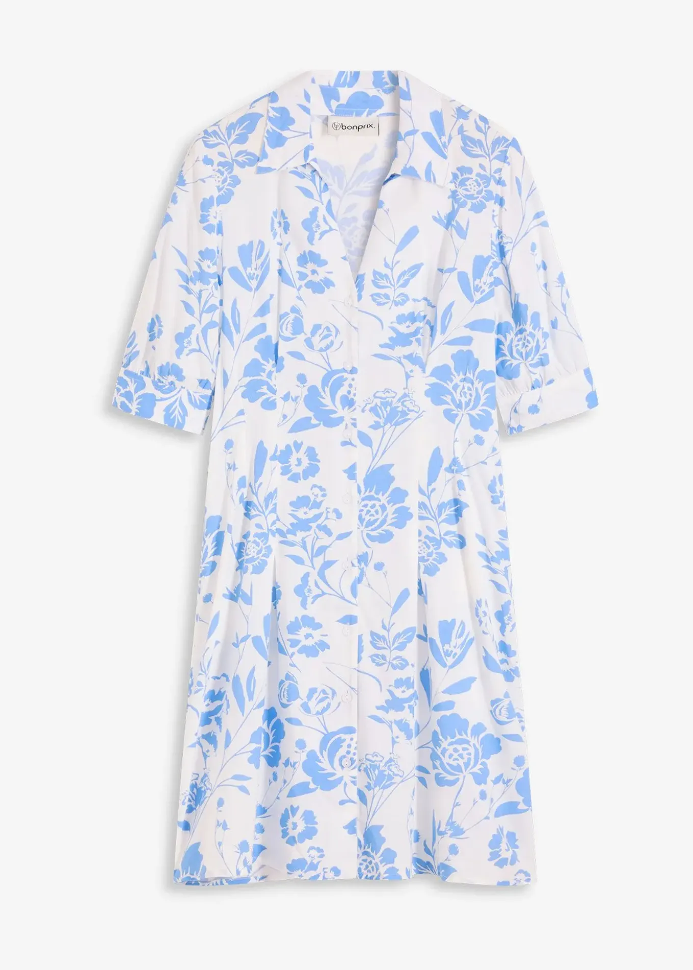 Robe-chemise en viscose fluide