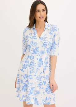 Robe-chemise en viscose fluide