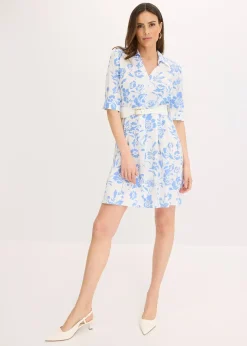 Robe-chemise en viscose fluide