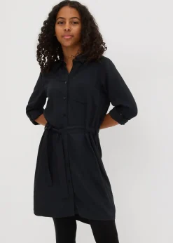 Robe-chemise en viscose fluide