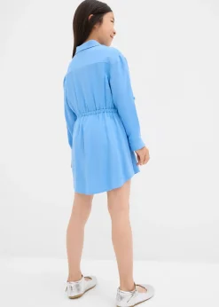 Robe-chemise en viscose fluide