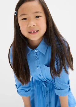 Robe-chemise en viscose fluide