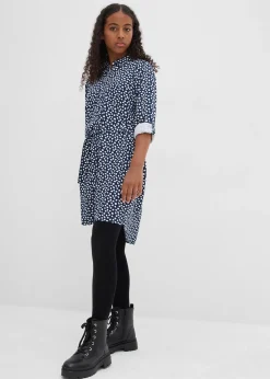 Robe-chemise en viscose fluide