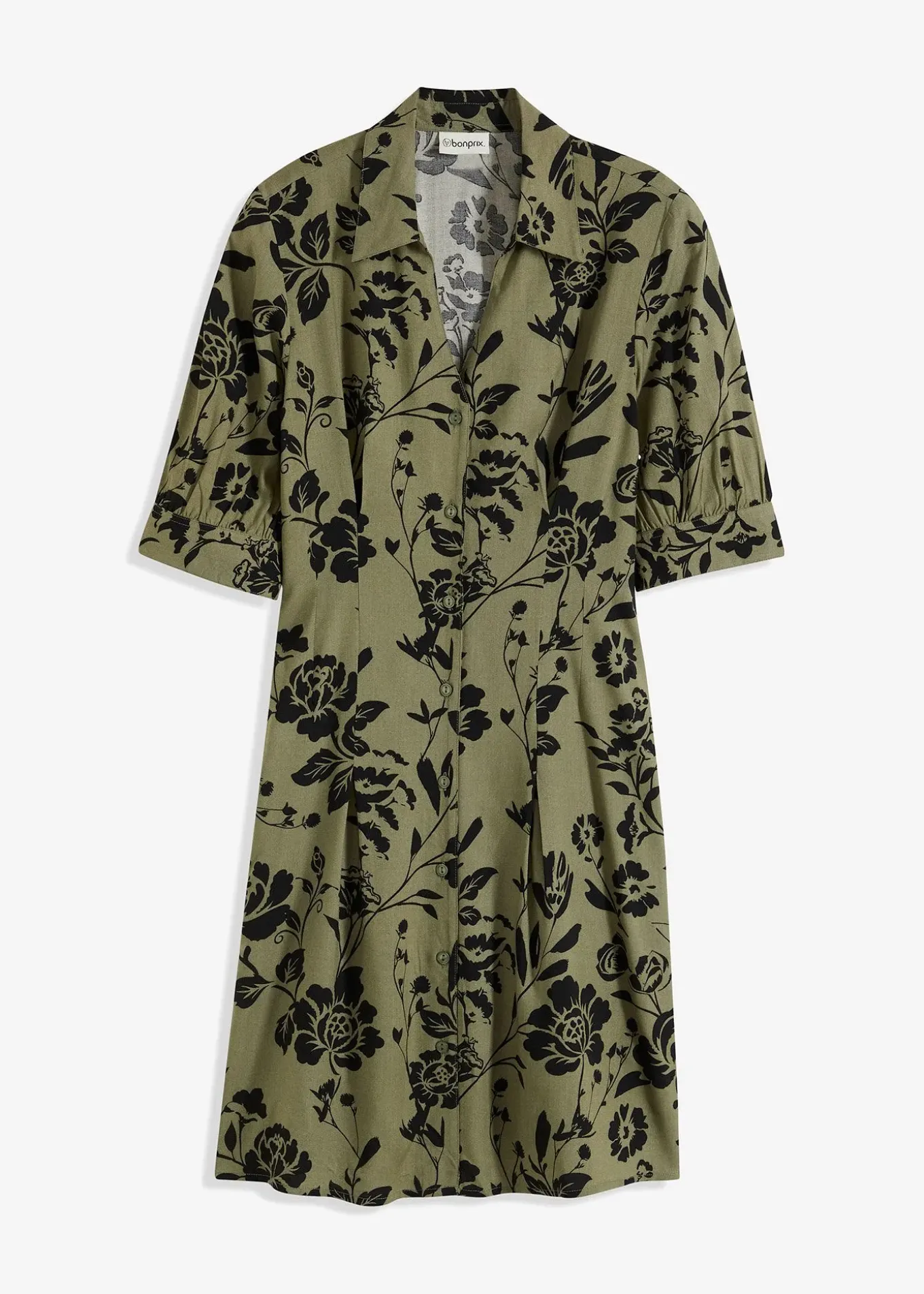 Robe-chemise en viscose fluide