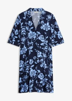 Robe-chemise en viscose fluide