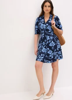 Robe-chemise en viscose fluide