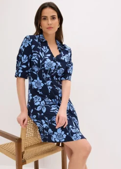 Robe-chemise en viscose fluide