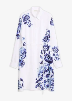 Robe-chemise en viscose fluide