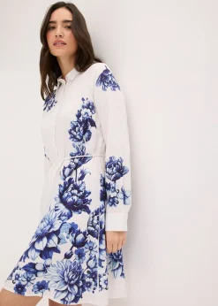 Robe-chemise en viscose fluide