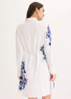 Robe-chemise en viscose fluide