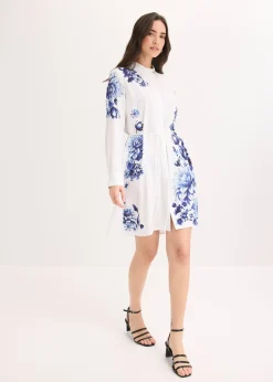 Robe-chemise en viscose fluide