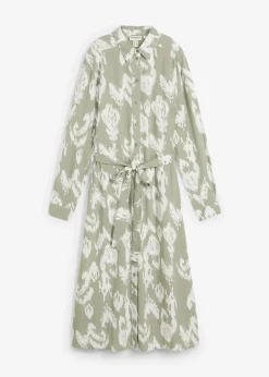 Robe-chemise en viscose fluide