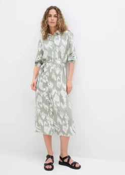 Robe-chemise en viscose fluide