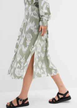 Robe-chemise en viscose fluide