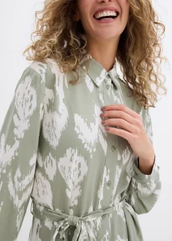 Robe-chemise en viscose fluide