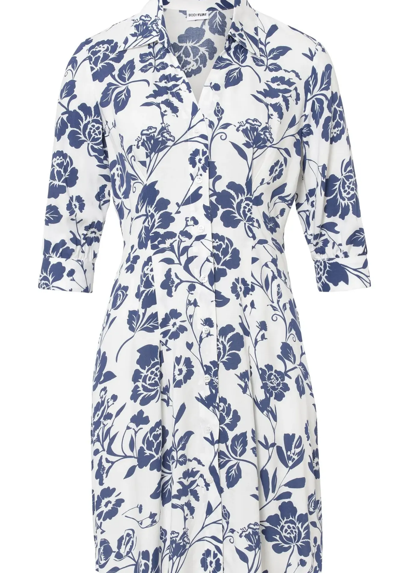 Robe-chemise en viscose fluide