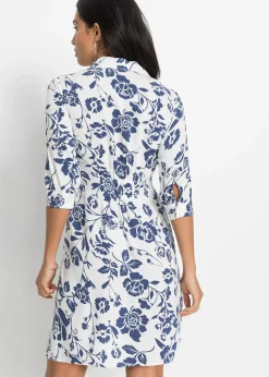 Robe-chemise en viscose fluide