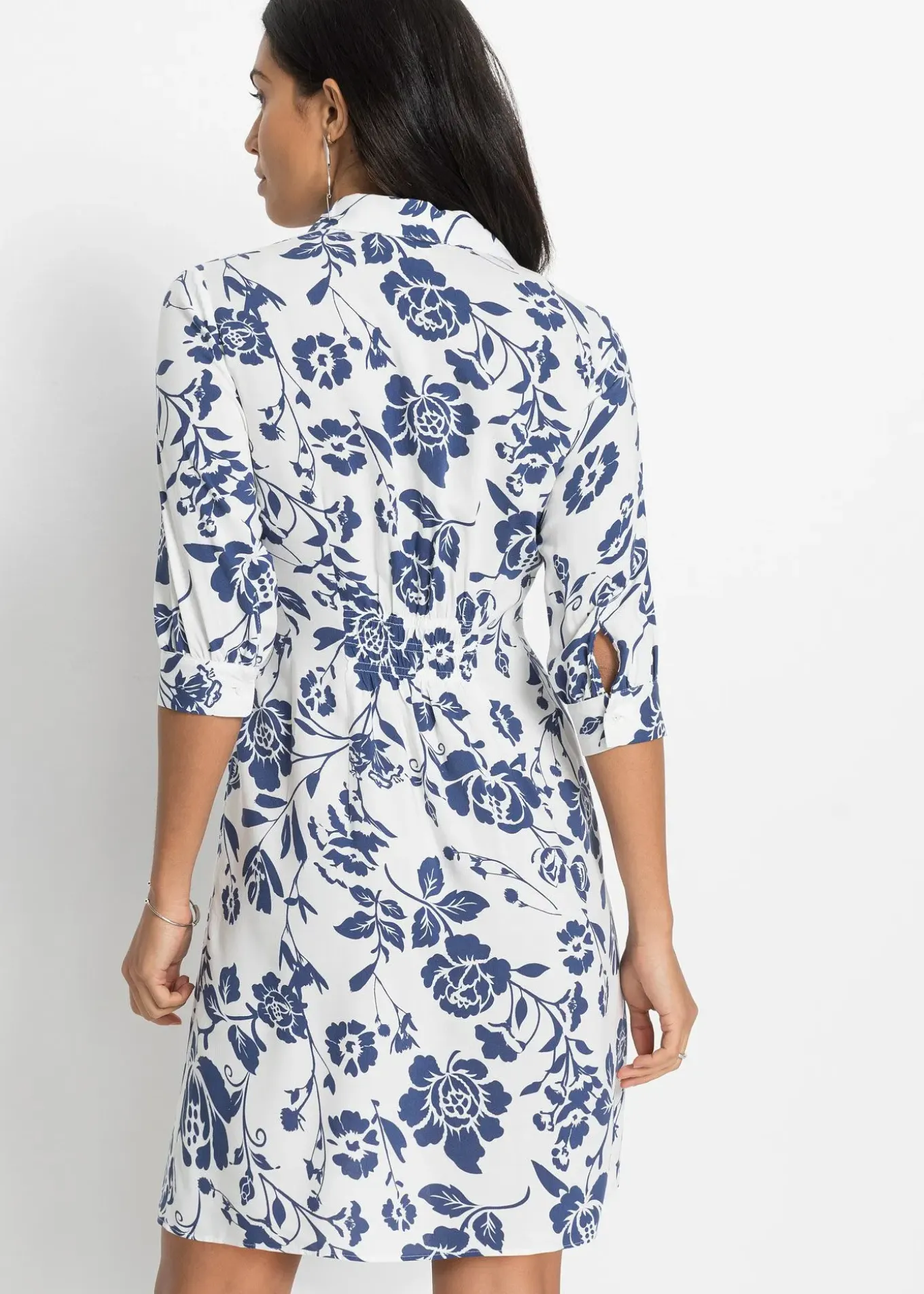 Robe-chemise en viscose fluide